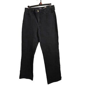 NYJD Women's Lift Tuck Technology Dark Wash Bootcut Pocket Detail Size 12